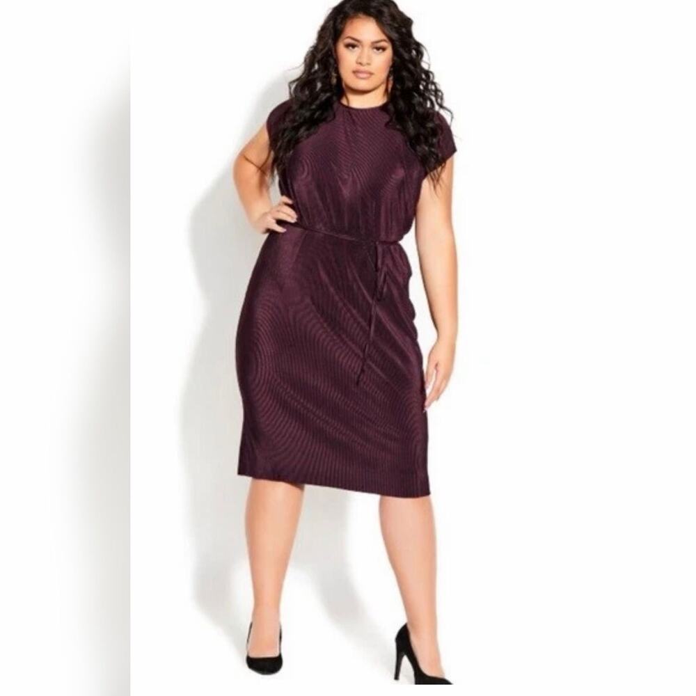 NWT City Chic Ribbed Midi Dress Sz 20